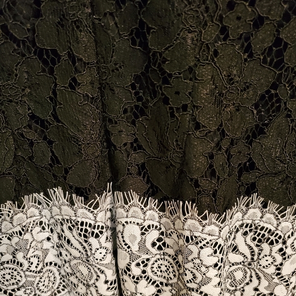 NWT SZ XS EXQUISITE LACE DRESS! HAPPY HOLIDAYS! - Picture 7 of 8